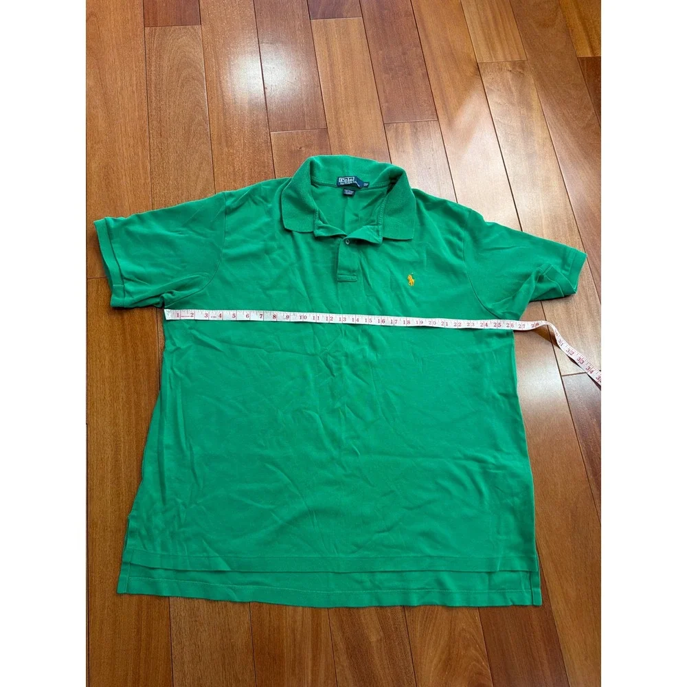 Polo Ralph Lauren Polo Shirt Mens Green Short Sleeve Big 2XB